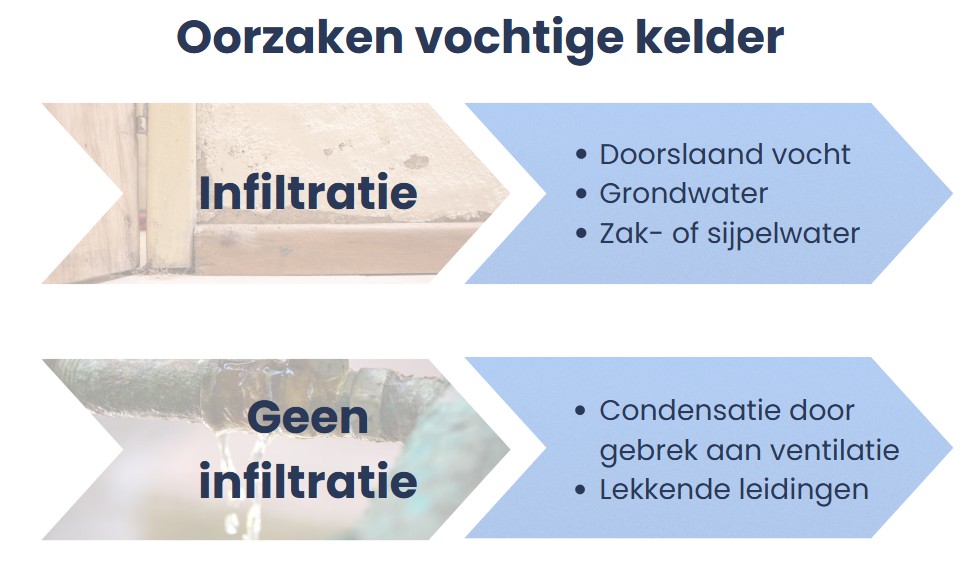 doorslaand vocht kelder
